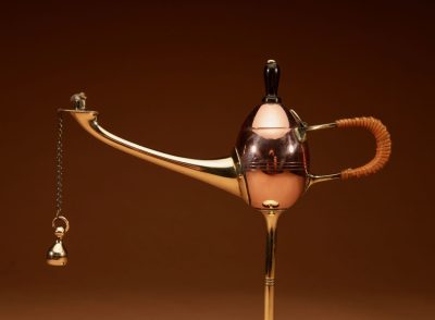 Art Nouveau Jan Eisenlöffel Designed For WMF Cigar Oil lamp Circa 1900. - Image 5
