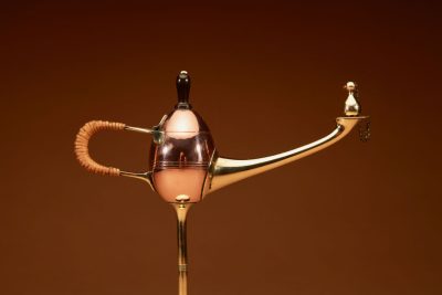 Art Nouveau Jan Eisenlöffel Designed For WMF Cigar Oil lamp Circa 1900. - Image 6