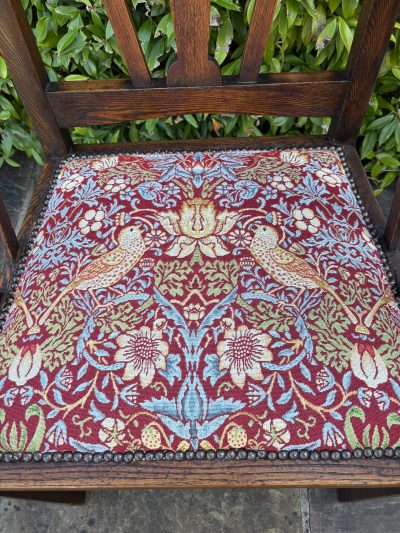 Arts & Crafts Oak Armchair - Image 4