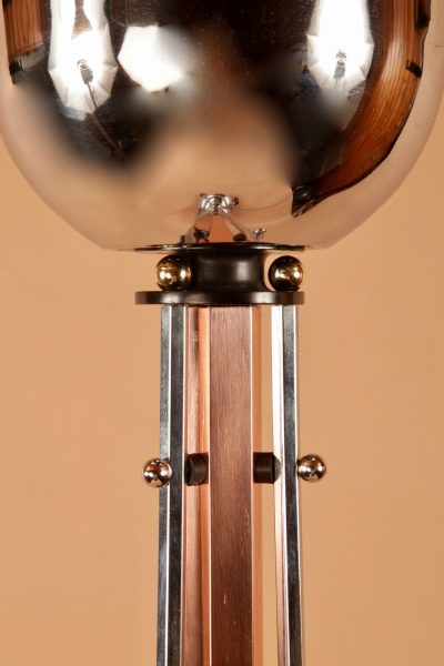 Art Deco Very Stylish Chrome Modernist  Standard Lamp, French Circa 1920-40. - Image 6