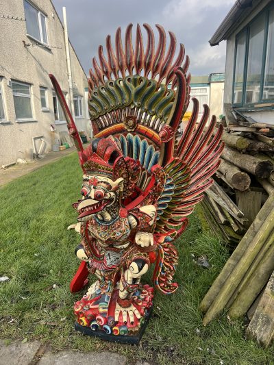Fire bird Thai firebird Garuda large 1.4 metre 20th deity Century Old - Image 3