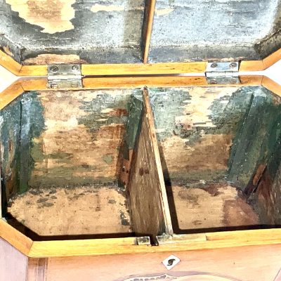 Tea Caddie Satinwood With Shell Inlays Georgian - Image 7
