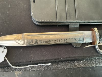 GERMAN LEIBSTANDARTE ADOLPH HITLER CEREMONIAL SS BAYONET - Image 10