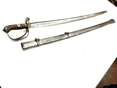 HEAVY CAVALARY SWORD AND SCABBARD OF THE EARLY 19TH CENTURY - Image 10