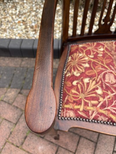 Art Nouveau Mahogany Armchair - Image 5