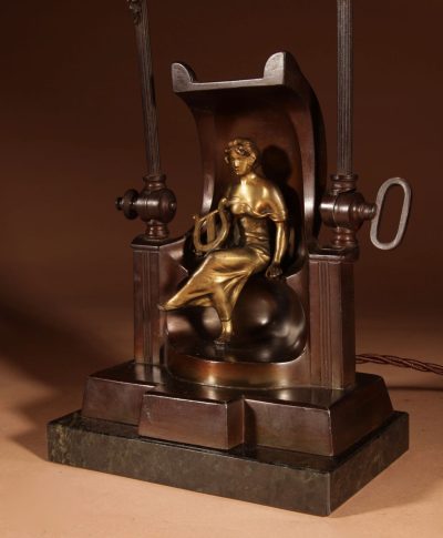 A Very Decorative And Rare Original Art Deco Table Lamp. - Image 3