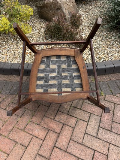 Art Nouveau Mahogany Armchair - Image 8