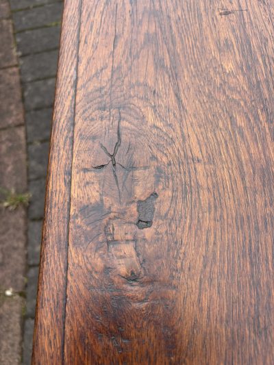 Arts & Crafts Oak Hall Bench - Image 8