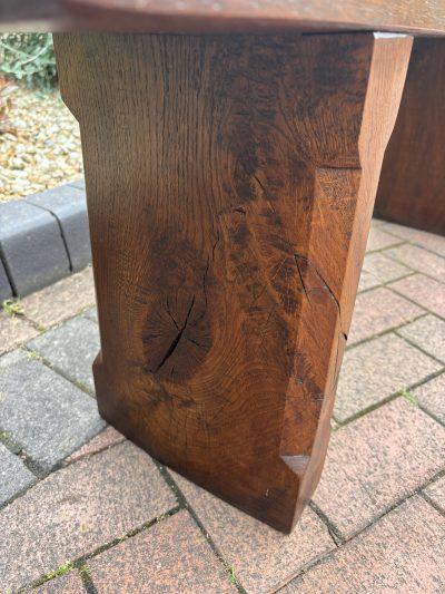 Arts & Crafts Oak Hall Bench - Image 7