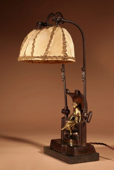 A Very Decorative And Rare Original Art Deco Table Lamp. - Image 9