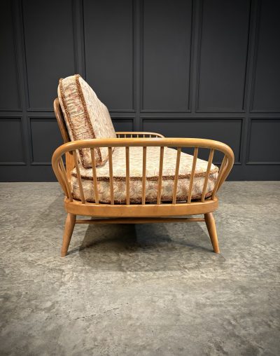 Mid-Century Ercol Studio Couch / Day Bed In Beech And Elm - Image 14