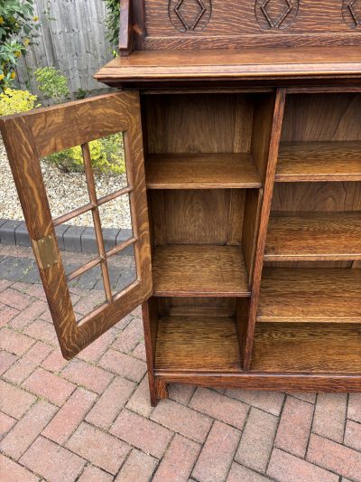 Shapland & Petter Arts & Crafts Oak Bookcase - Image 5
