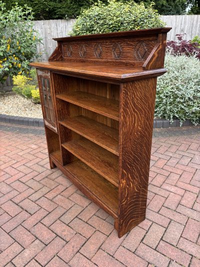 Shapland & Petter Arts & Crafts Oak Bookcase - Image 8