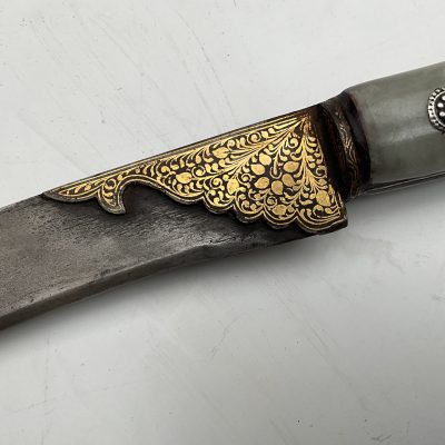 Antique Indo - Persian Islamic Mughal Indian Dagger Pesh Kabz North India 18th Century - Image 14