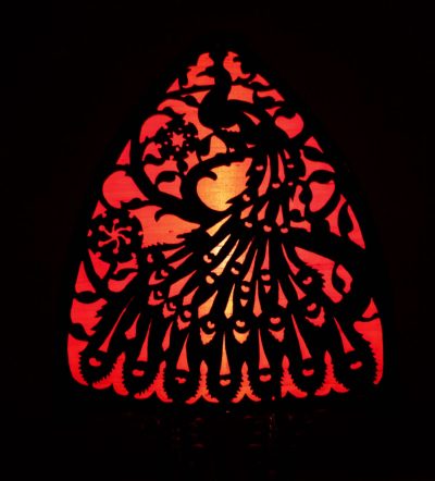 Amsterdam School 1900-20 A Very Impressive And Stylish Fretwork Wooden Table Lamp. - Image 16