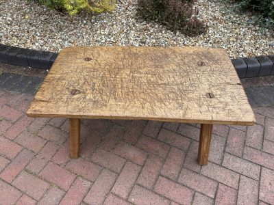 19th Century Oak Pig Bench - Image 6