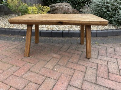 19th Century Oak Pig Bench - Image 2