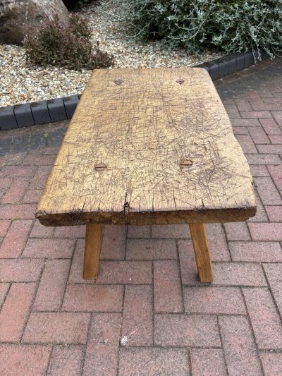 19th Century Oak Pig Bench - Image 3