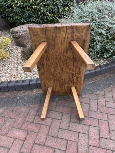 19th Century Oak Pig Bench - Image 4
