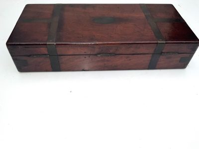 GUNS MAHOGANY BRASS BOUND FITTED CASE - Image 4
