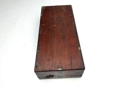 GUNS MAHOGANY BRASS BOUND FITTED CASE - Image 6