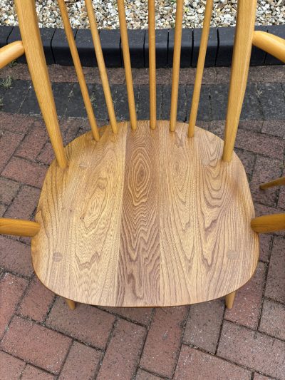 Pair of Ercol Windsor Carver Dining Chairs - Image 4