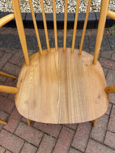Pair of Ercol Windsor Carver Dining Chairs - Image 2