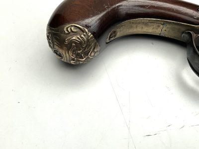 An 18th Century Flintlock Queen Anne-type Greatcoat Pistol by I Parr, London. - Image 3
