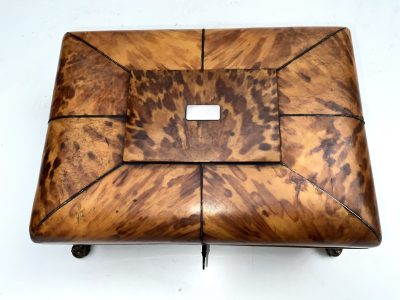 Regency Blonde Tortoise shell Ladies Table top Sewing Box - Image 2