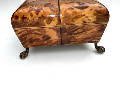 Regency Blonde Tortoise shell Ladies Table top Sewing Box - Image 5