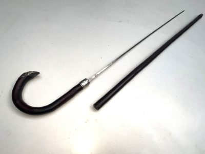 CHERRY WOOD WALKING STICK SWORD STICK - Image 10
