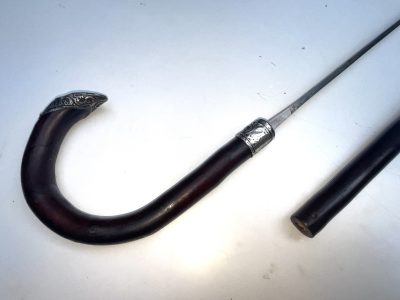 CHERRY WOOD WALKING STICK SWORD STICK - Image 11