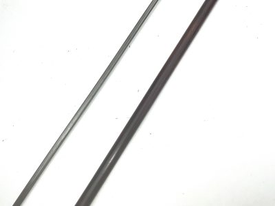 Gentleman’s walking stick sword stick with horn handle & silver collar - Image 6