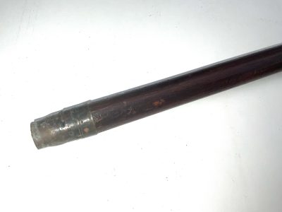 Gentleman’s walking stick sword stick with horn handle & silver collar - Image 16