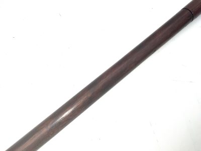 Gentleman’s walking stick sword stick with horn handle & silver collar - Image 19