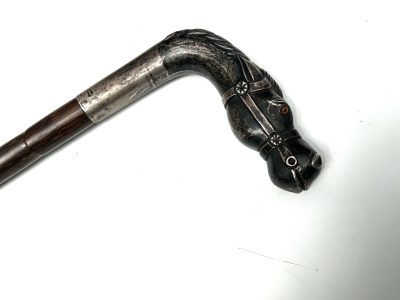 The finest gentleman’s walking stick sword stick with silver horses head handle - Image 3