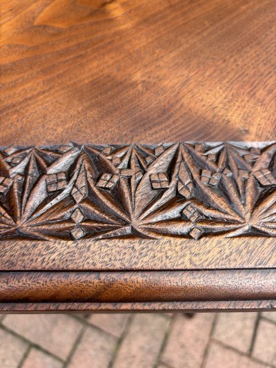 Arts & Crafts Walnut Pegged Table - Image 6