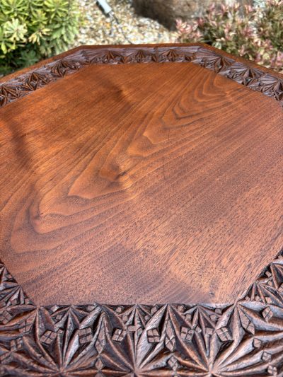 Arts & Crafts Walnut Pegged Table - Image 9