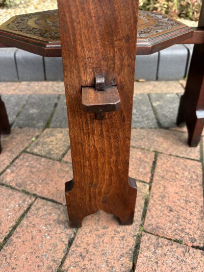 Arts & Crafts Walnut Pegged Table - Image 5