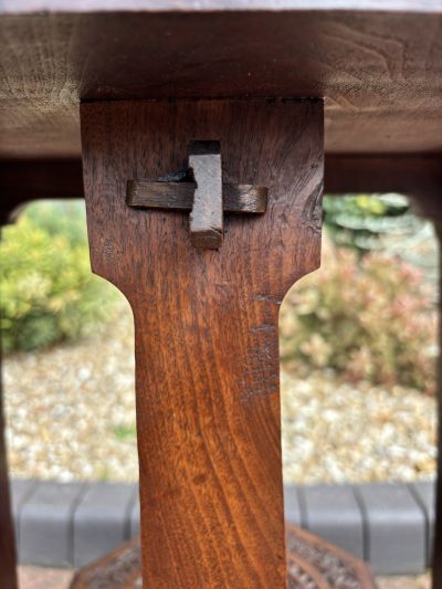Arts & Crafts Walnut Pegged Table - Image 7