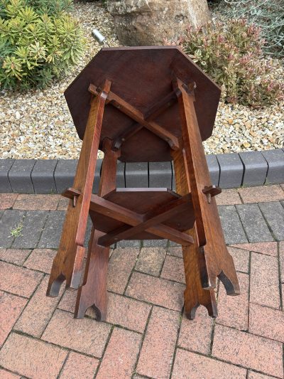 Arts & Crafts Walnut Pegged Table - Image 8