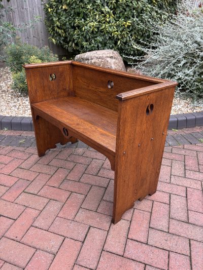 Liberty & Co Arts & Crafts Hall Seat - Image 4