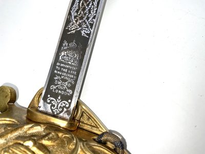 ER11 Royal Navy Officers Sword by Wilkinson Swords Ltd - Image 19