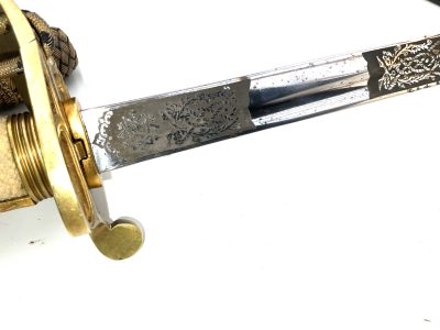 ER11 Royal Navy Officers Sword by Wilkinson Swords Ltd - Image 20