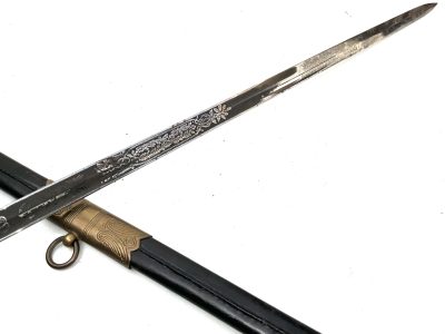 ER11 Royal Navy Officers Sword by Wilkinson Swords Ltd - Image 23