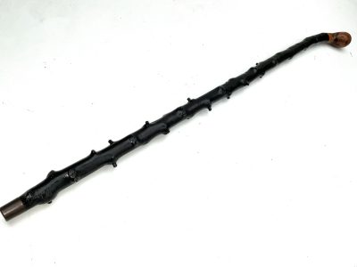 GENTLEMANS WALKING STICK SWORD STICK.  IRISH BLACKTHORN - Image 7