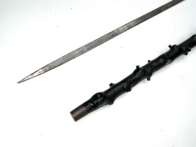 GENTLEMANS WALKING STICK SWORD STICK.  IRISH BLACKTHORN - Image 14