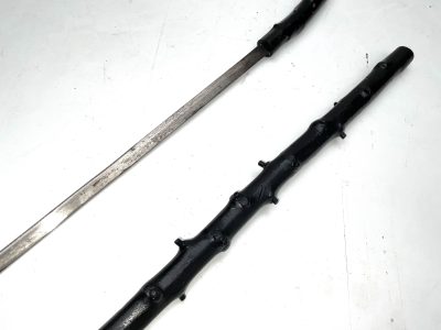 GENTLEMANS WALKING STICK SWORD STICK.  IRISH BLACKTHORN - Image 16