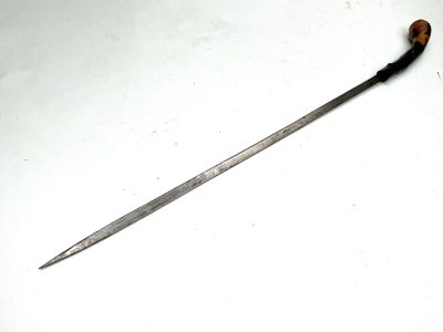 GENTLEMANS WALKING STICK SWORD STICK.  IRISH BLACKTHORN - Image 22