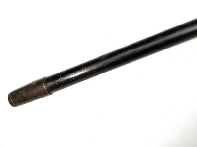 Gentleman's Horn  with 18ct Gold plate handle  & ebonised stick sword stick - Image 3